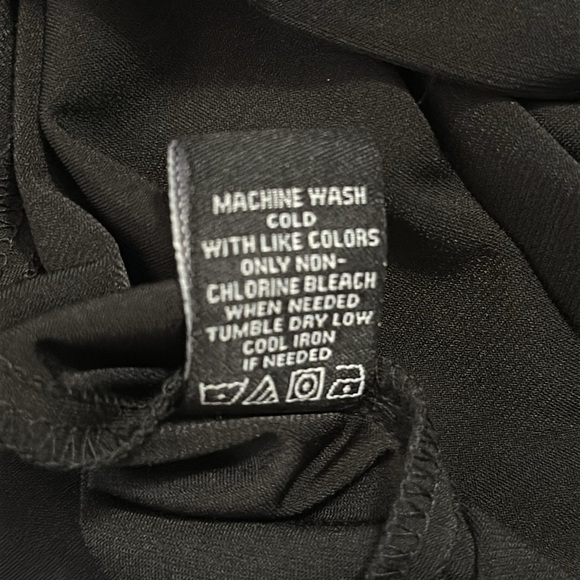 MSK black cold shoulder stretchy lined midi dress size 12 New - Picture 8 of 9